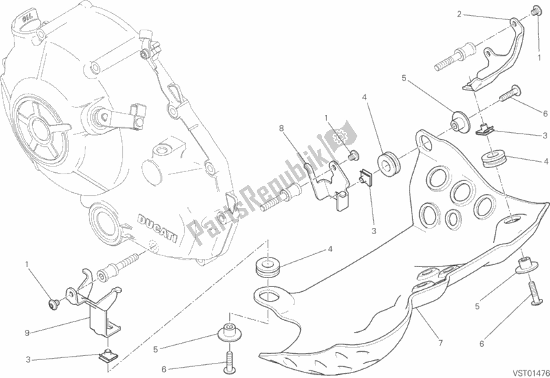 Toutes les pièces pour le Garde, Moteur du Ducati Scrambler Urban Enduro Thailand USA 803 2016